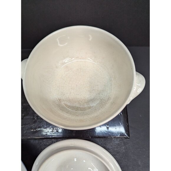 Mikasa Intaglio Country Poppies CAC29 Round 4 1/2" Casserole Dish w/Lid Set of 2 - Picture 10 of 12